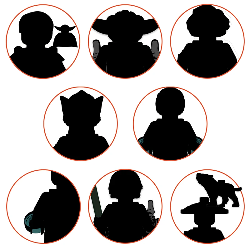 TP1063 Filmfiguren ABS-Kunststoff Mini-Bausteine Actionfiguren Bausteine Lernspielzeug für Kinder