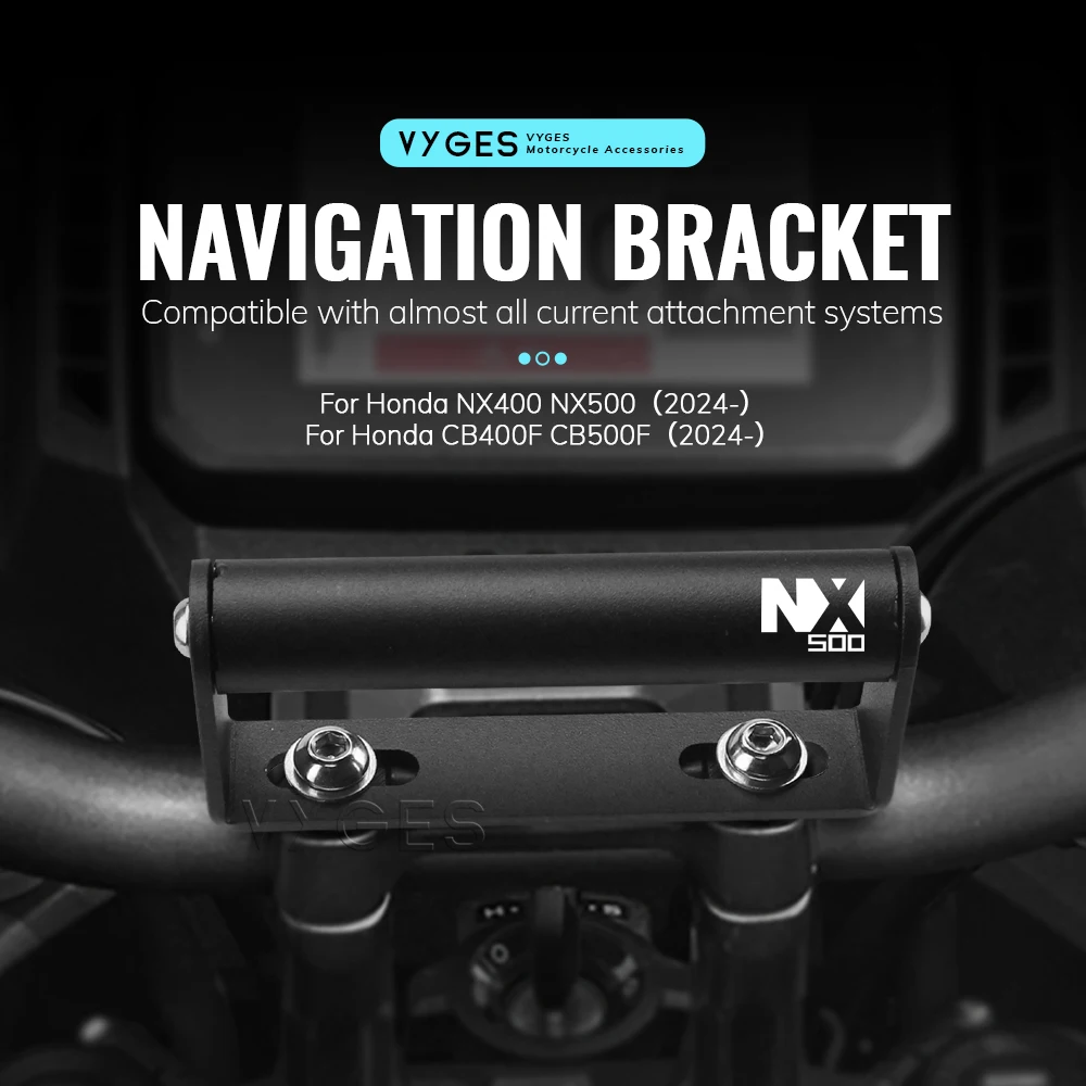 

Motorcycle Navigation Bracket GPS Mount Device Carrier SMART PHONE Adapt Holder For Honda NX400 NX500 NX 500 CB500F CB400F 2024-