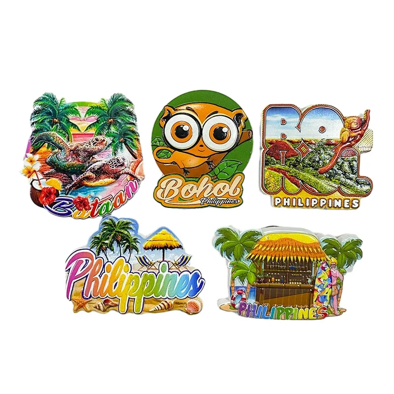 Asia Philippines Tourist Souvenir Fridge Magnets Decoration Articles Handicraft Magnetic Refrigerator Collection Gift