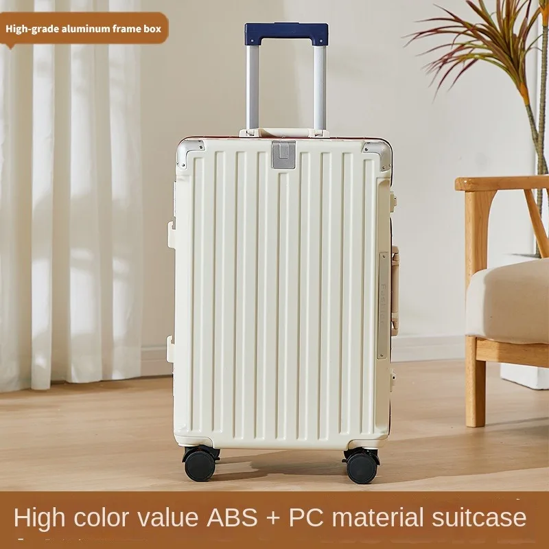 22-28 بوصة حقيبة سفر الألومنيوم الإطار الكمبيوتر متعددة الوظائف سعة كبيرة الأمتعة 20 بوصة حمل على حقيبة المقصورة رحلة #2