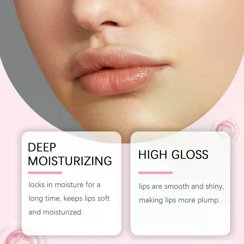 Peach-scented lip oil: Moisturizing, nourishing, and hydrating, this lip oil locks in moisture, leaving lips shiny, moisturized.