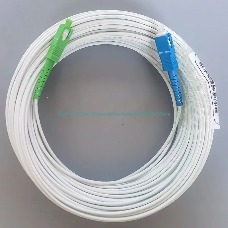 SC/APC-SC/UPC Fiber Optic Drop Extension Cable 5-25Meters Single-Core Single Mode Simplex FTTH Indoor Drop Cable Patch Cord
