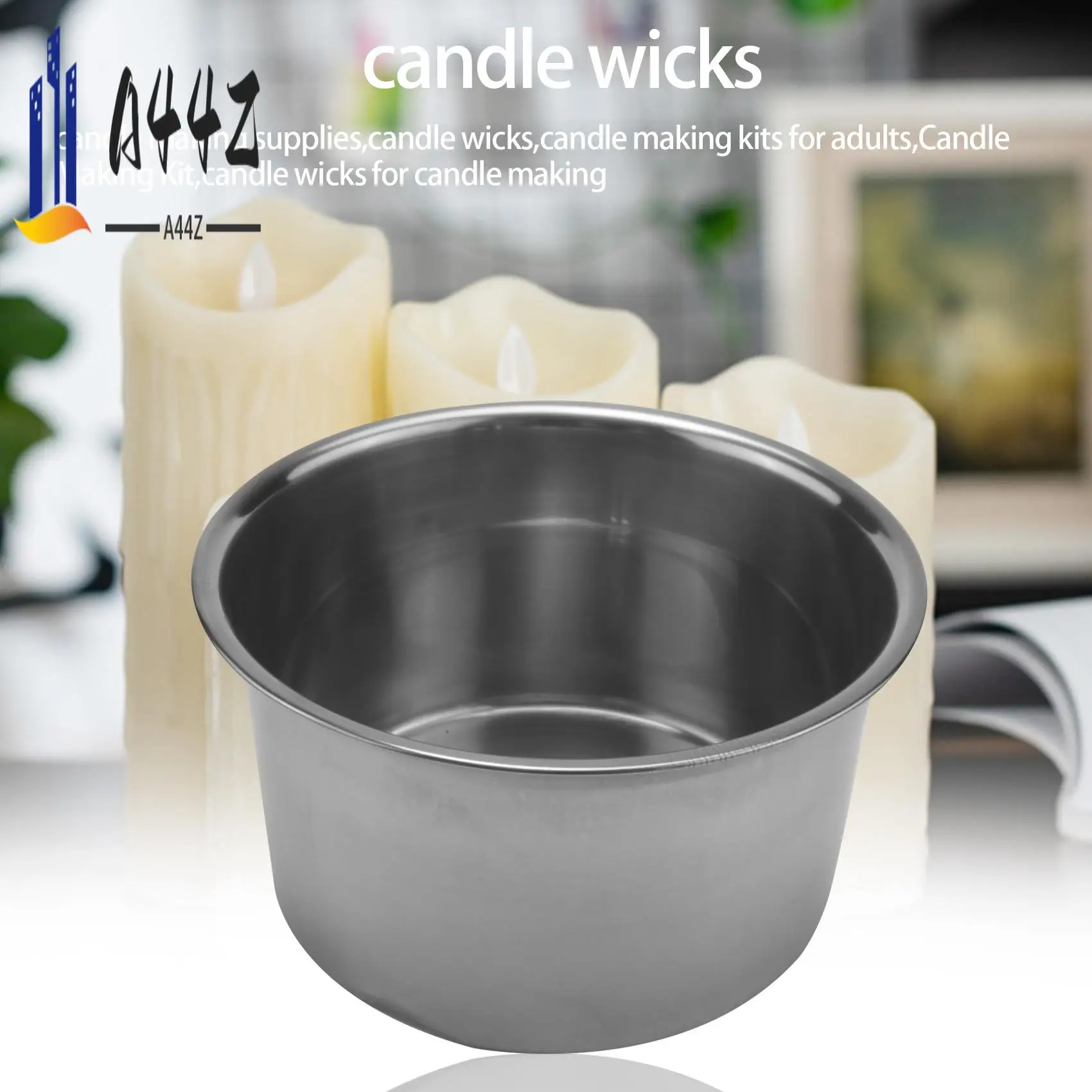 

A44Z-4 Набор из нержавеющей стали, двойной котел с длинной ручкой, горшок для плавления воска, кувшин и ложка для смешивания, свеча для изготовления мыла, ароматическая банка «сделай сам»