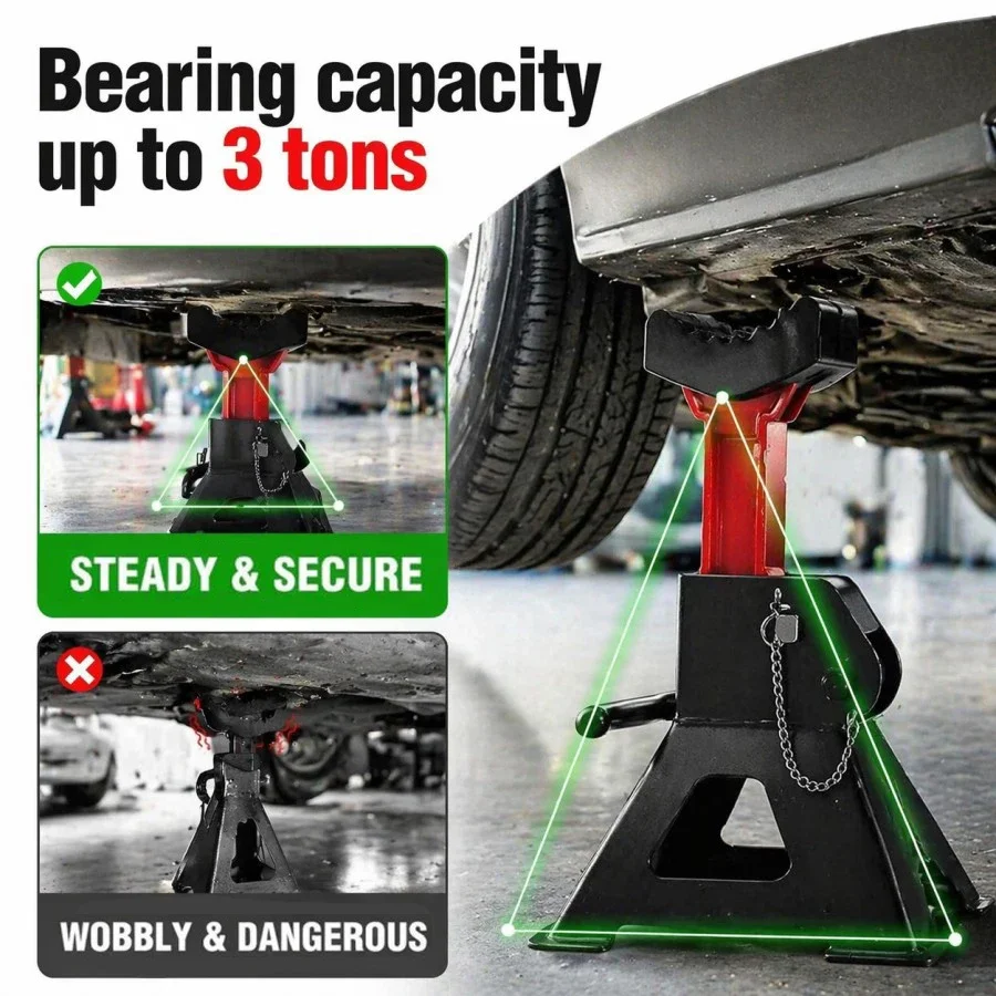 2pcs Car Slotted Lift Jack Stand Rubber Pad Floor Adapter Rail Grip Repair Pads 6ton Pinch Lifting Universal view 4