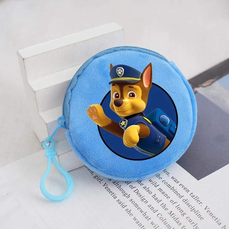 Paw Patrol Runde Münzbörse Anime Marshall Chase Skye Geldbörse Niedliche Reißverschluss-Geldbörsen Tragbare Aufbewahrungstasche Jungen Mädchen Geburtstagsgeschenk – Detail 2