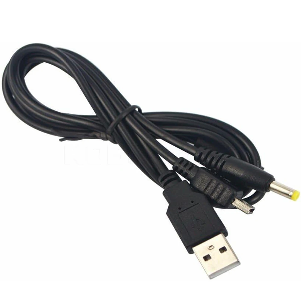 كابل شحن بيانات USB 2 في 1 لجهاز PSP 1000 2000 3000Slim Lite