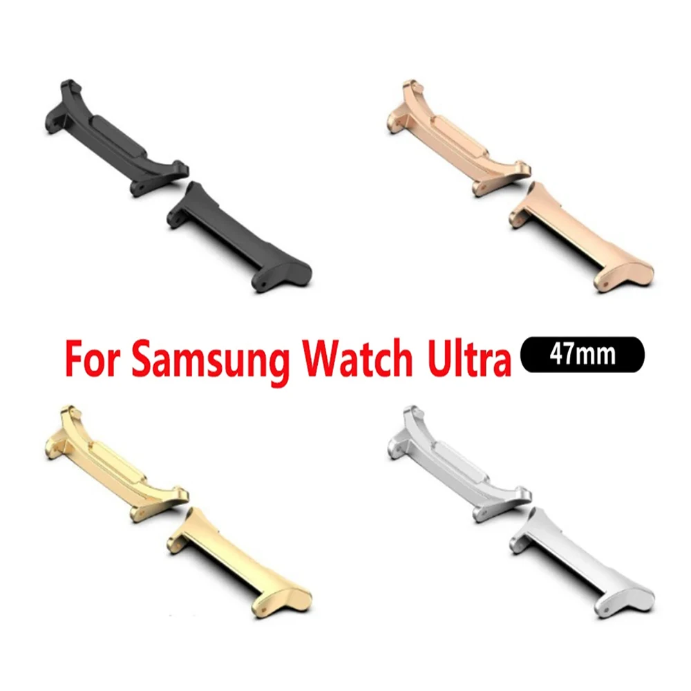 2pcs Metal Adapter for Samsung Galaxy Watch Ultra Strap 47mm A Pair Connector Galaxy Watch Ultra 47mm Bands Bracelet Accessories