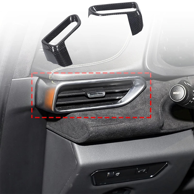 

For Lotus EMIRA 2021-2023 Car Center Control Side Air Outlet Decorative Frame True Carbon Fiber Car Modification Accessories