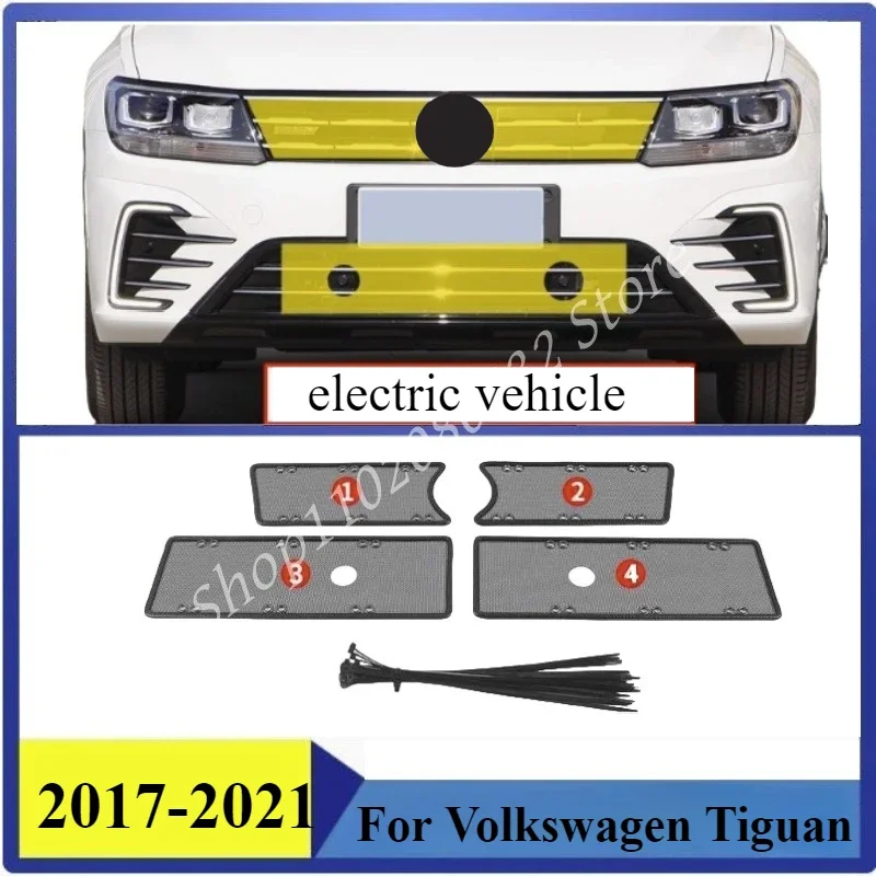 

Insect-proof Air Inlet Protect Cover Airin Insert Net Vent Racing Grill For Volkswagen Tiguan 2017-2021 Filter