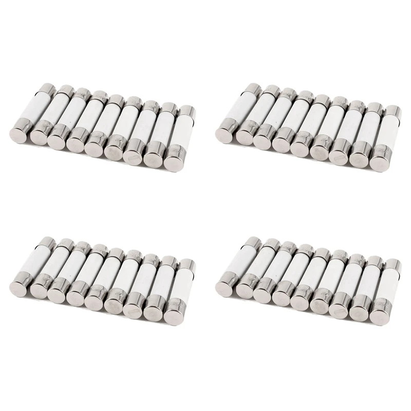 40 Pcs 250V 30A 6X30mm Cylindrical Ceramic Tube Fuses Link