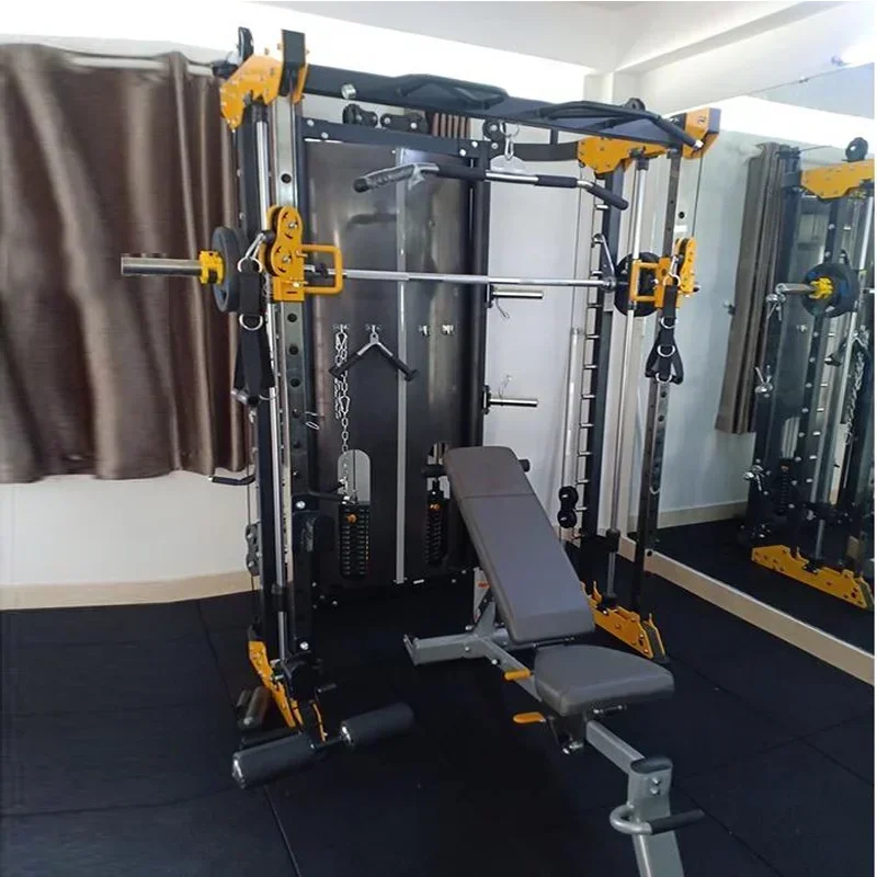 

Commercial And Home Fitness Equipment 3D Smith Machine Multi Function Station Power Half Squat Rack