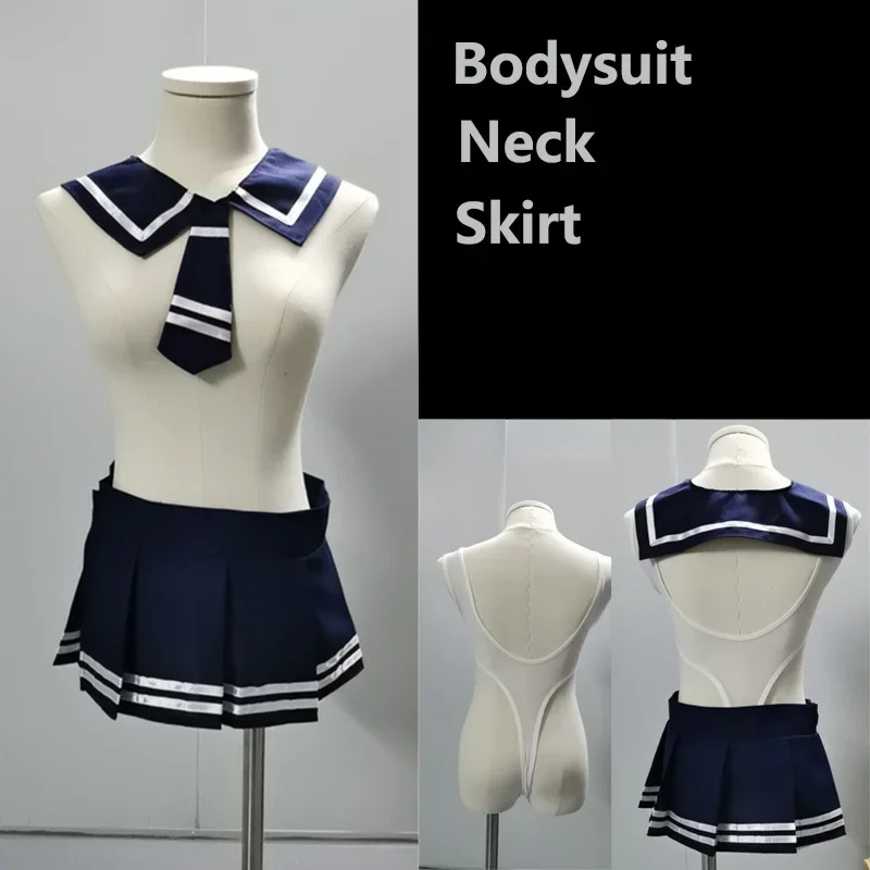 40-100 кг большой размер матросский костюм женское сексуальное женское белье косплей студенческие девушки прозрачное боди короткая юбка эротический женский комбинезон