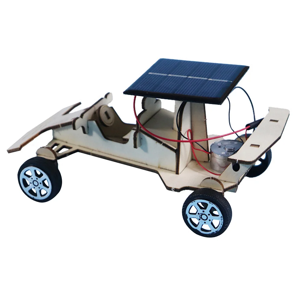 

1Set Solar Energy Powered Assemble Kids Small Car DIY Educational Handmade Craft Plaything Children's Toys Assembled Models