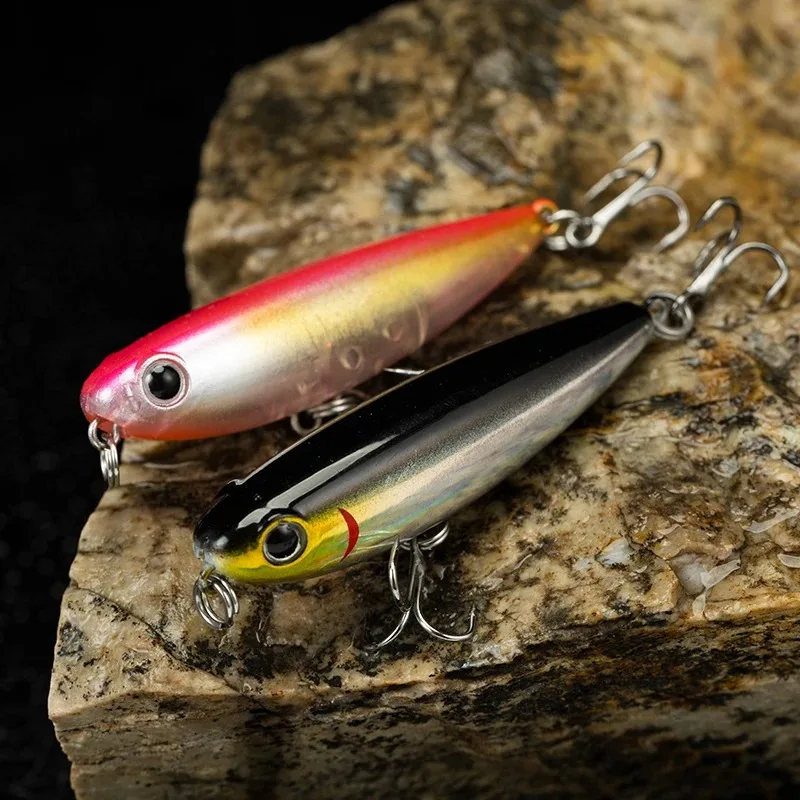 

Micro Pencil Lure 50mm 2.8g Topwater Walk The Dog Ultra Light Mini Surface Walker Long Cast Bass Seabass Trout Perch