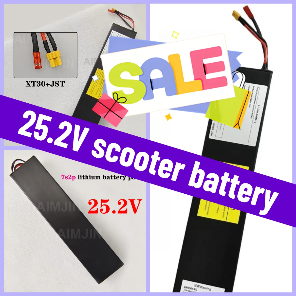 

Suitable for Electric Bicycle Moped Balancing Scooter 7S2P 25.2V 6000mAh 18650 Lithium-Ion Battery Pack