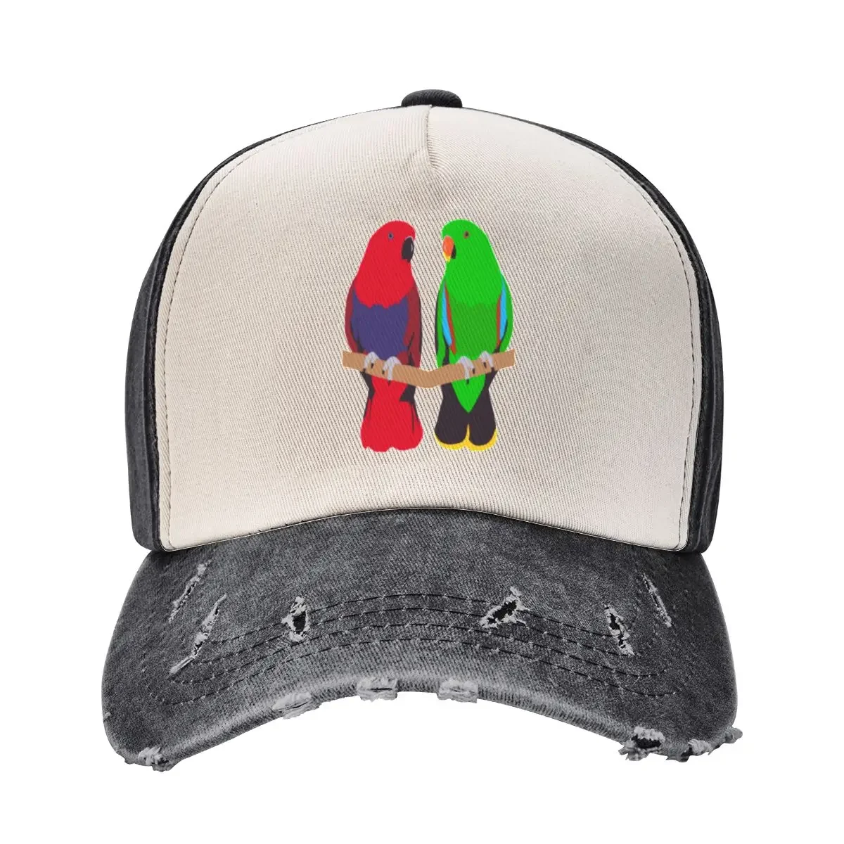 Eclectus Parrot Pair Baseball Cap Golf Hat fashionable Caps Male Women's