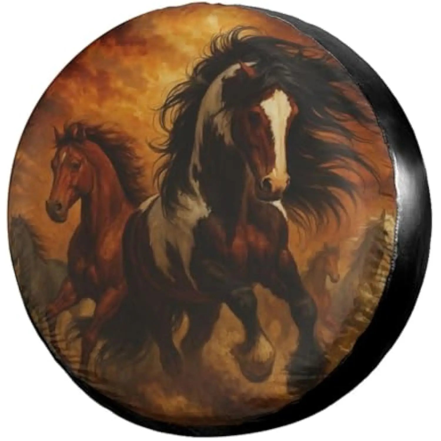 غطاء إطار احتياطي للخيول البرية المقاوم للماء للحماية من الأشعة فوق البنفسجية لمقطورة شاحنة الدفع الرباعي #1