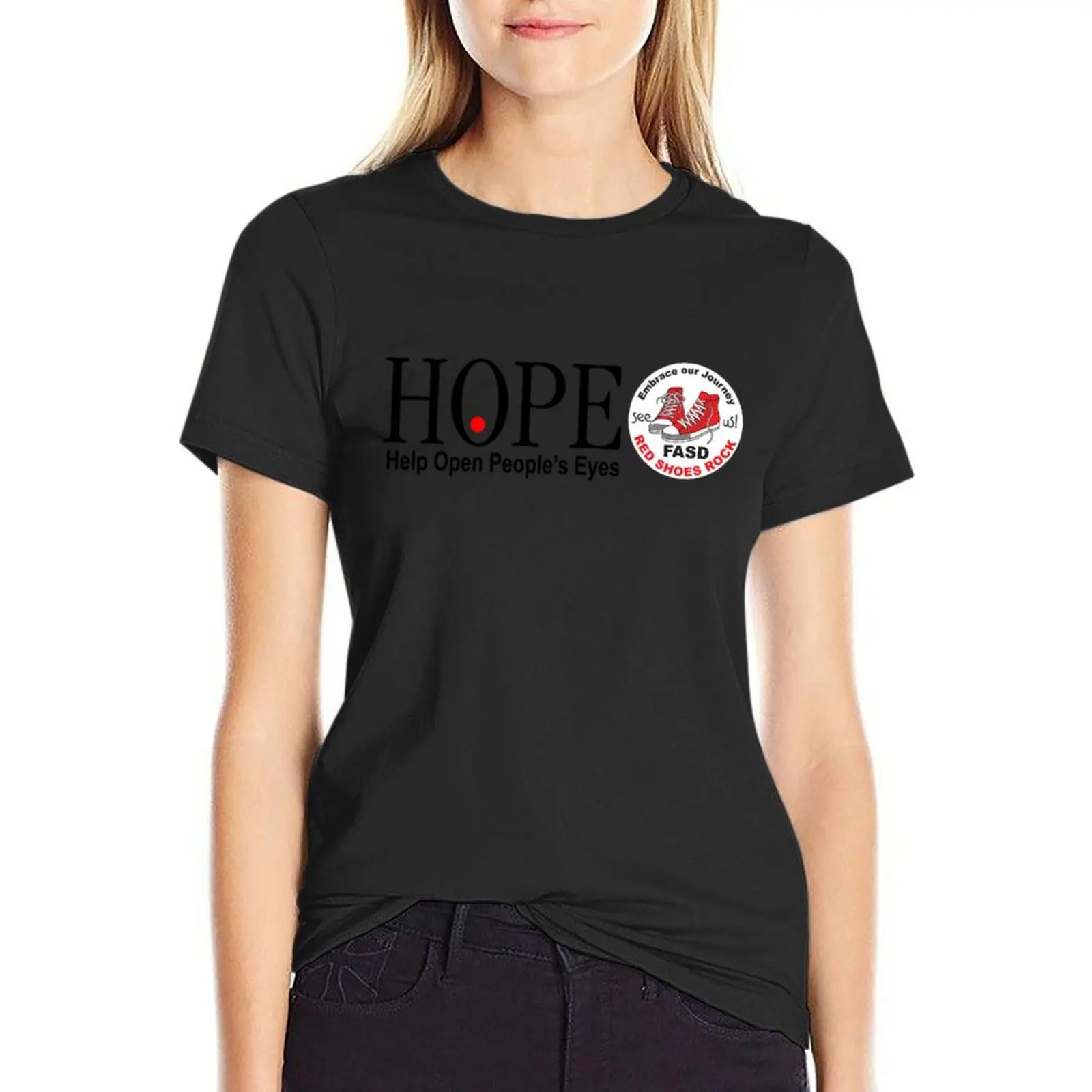 HOPE FASD T-Shirt kawaii clothes cute clothes t-shirts for Women graphic tees