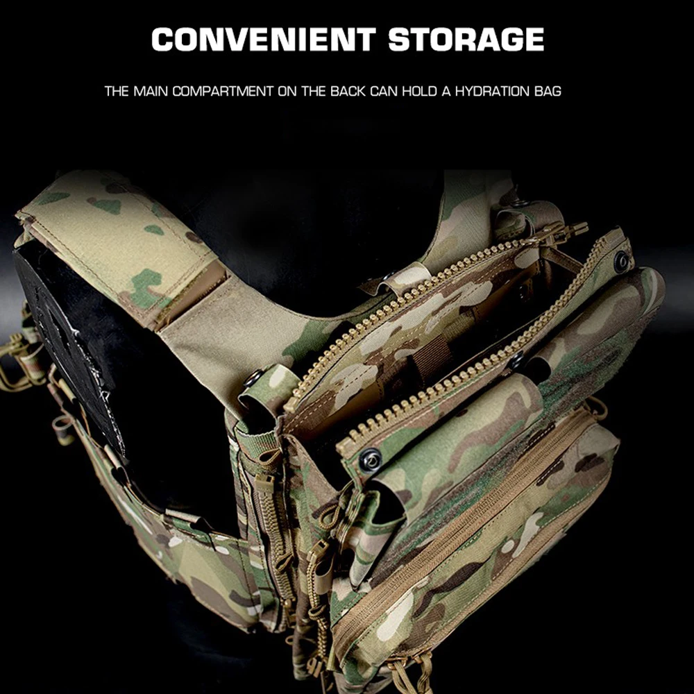 Advanced Tactical Panel Backpack Plate Carrier Pouch Bag Hunting Airsoft Vest Accessories for LV-119  Assault Vest