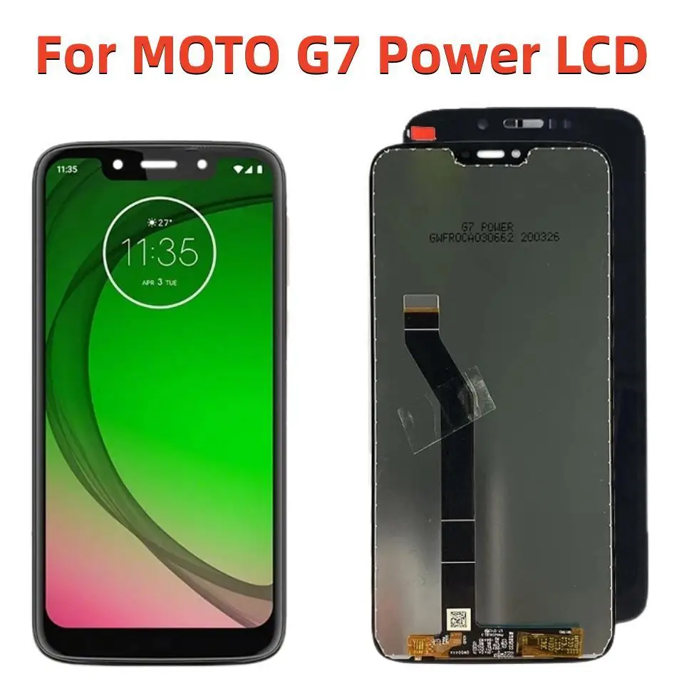 

Original For Motorola MOTO G7 Power LCD Display Replacement Touch Screen Digitizer Assemble For Moto G7 Power XT1955