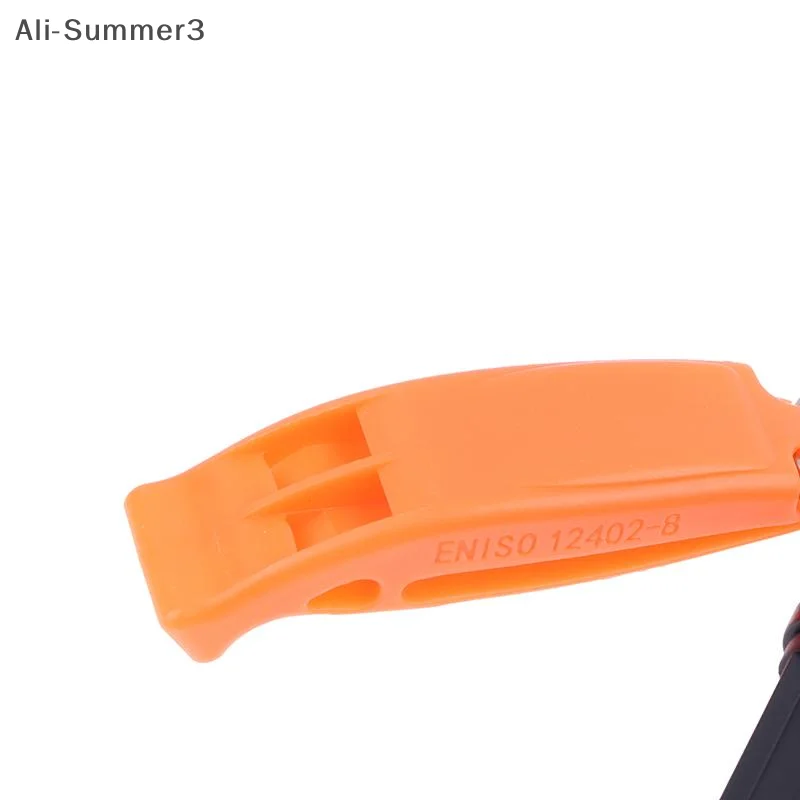 

(YY) 2 шт. 2025 новый пластиковый аварийный свисток, безопасный свисток для выживания, сигнальный свисток с крючком для кемпинга, пешего туризма