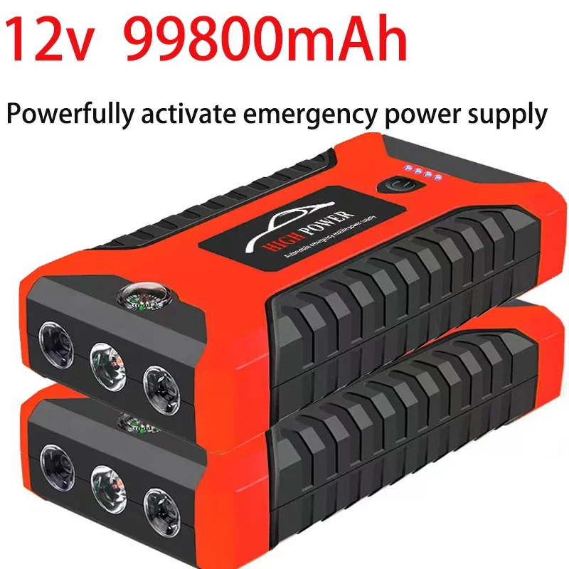 EAFC 12V  Car Jump Starter Power Bank Portable Car Battery Booster ChargerStarting Device Auto Emergency Start-up Lighting