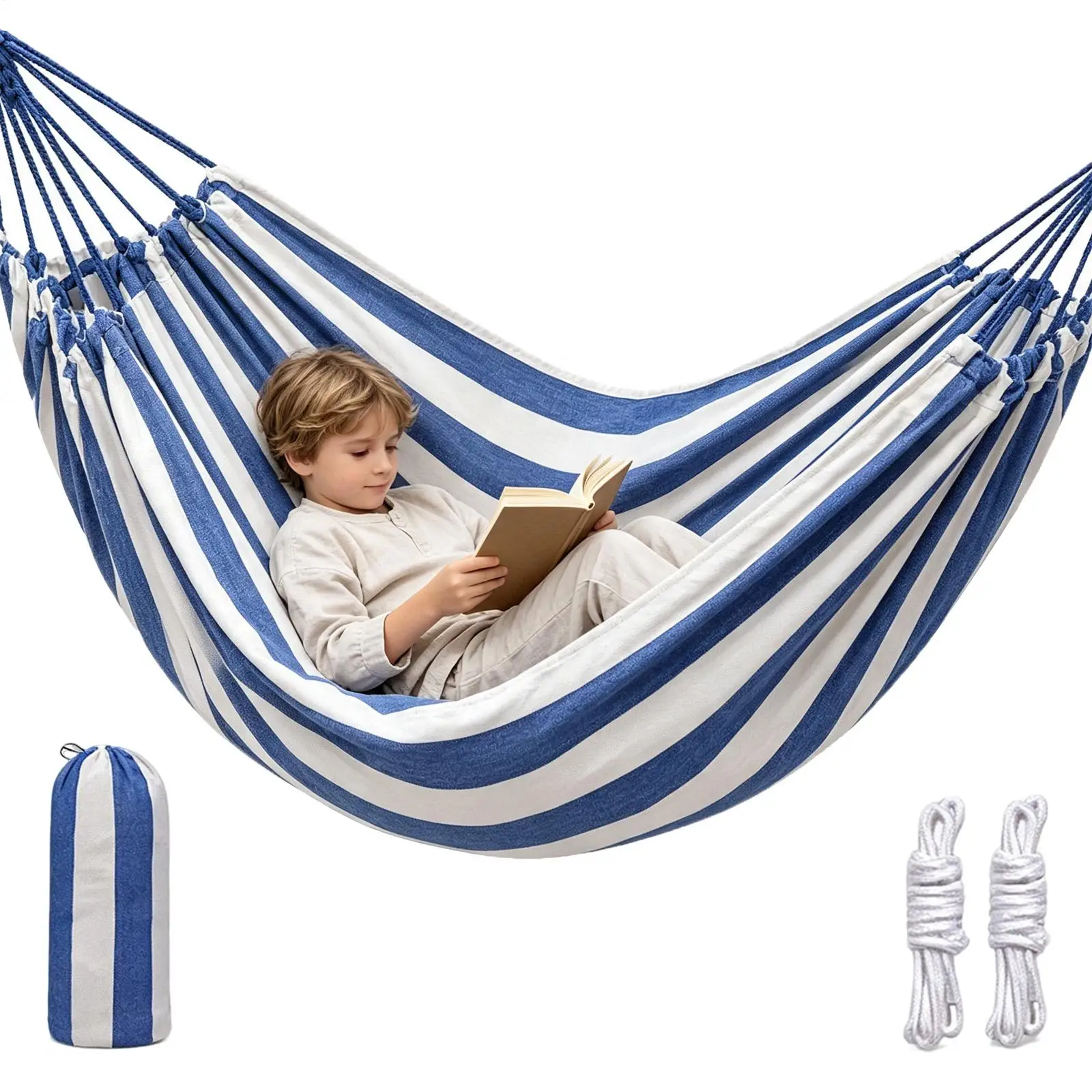 屋外ハンモック-200x150cm-軽量ポータブル快適スイング-大人用キャンプハンモック-旅行バックパッキングハイキングピクニックビーチ用