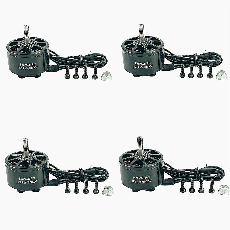 1 peça de alta qualidade kepaqi X2807-1300KV X3115-900kv modelo de aeronave sem escova alimentado por motor de quatro eixos fpv transversal multi-rotor