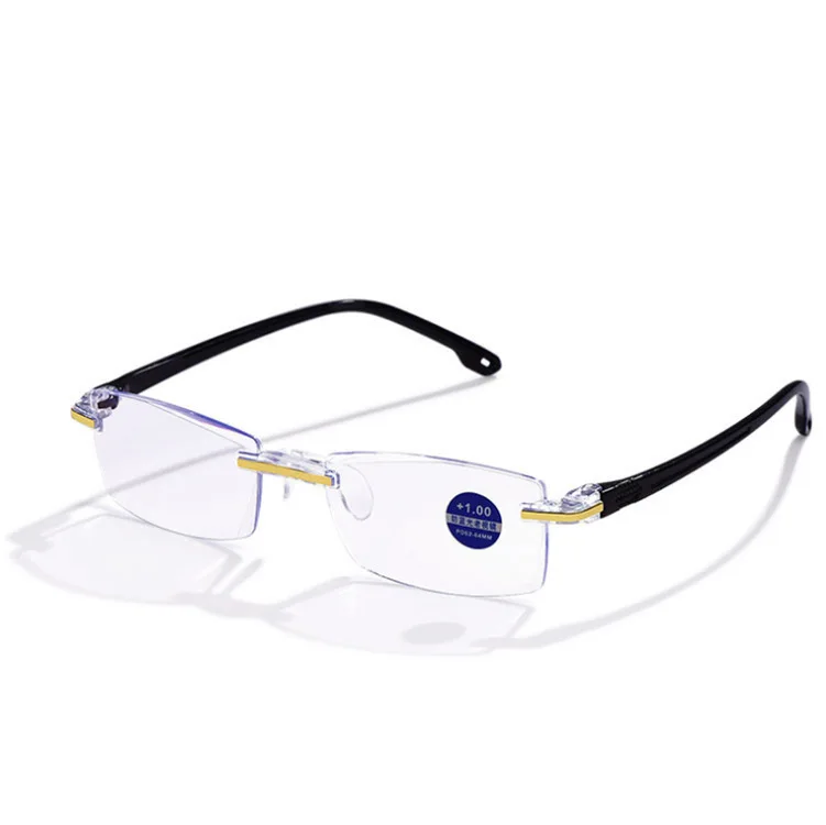 

New frameless edge cutting blue light presbyopia glasses with intelligent zoom high-definition presbyopia glasses for