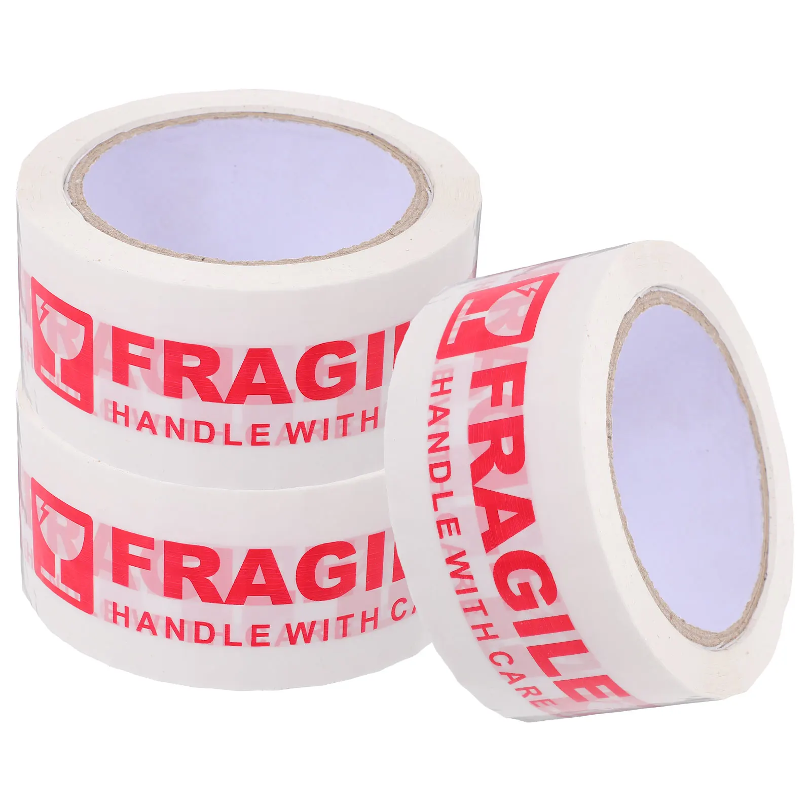 

3pcs Fragile Warning Tape Strong Adhesive Long Enough Clear Print Moving Shipping Supplies Boxes Heavy Duty Packing Office