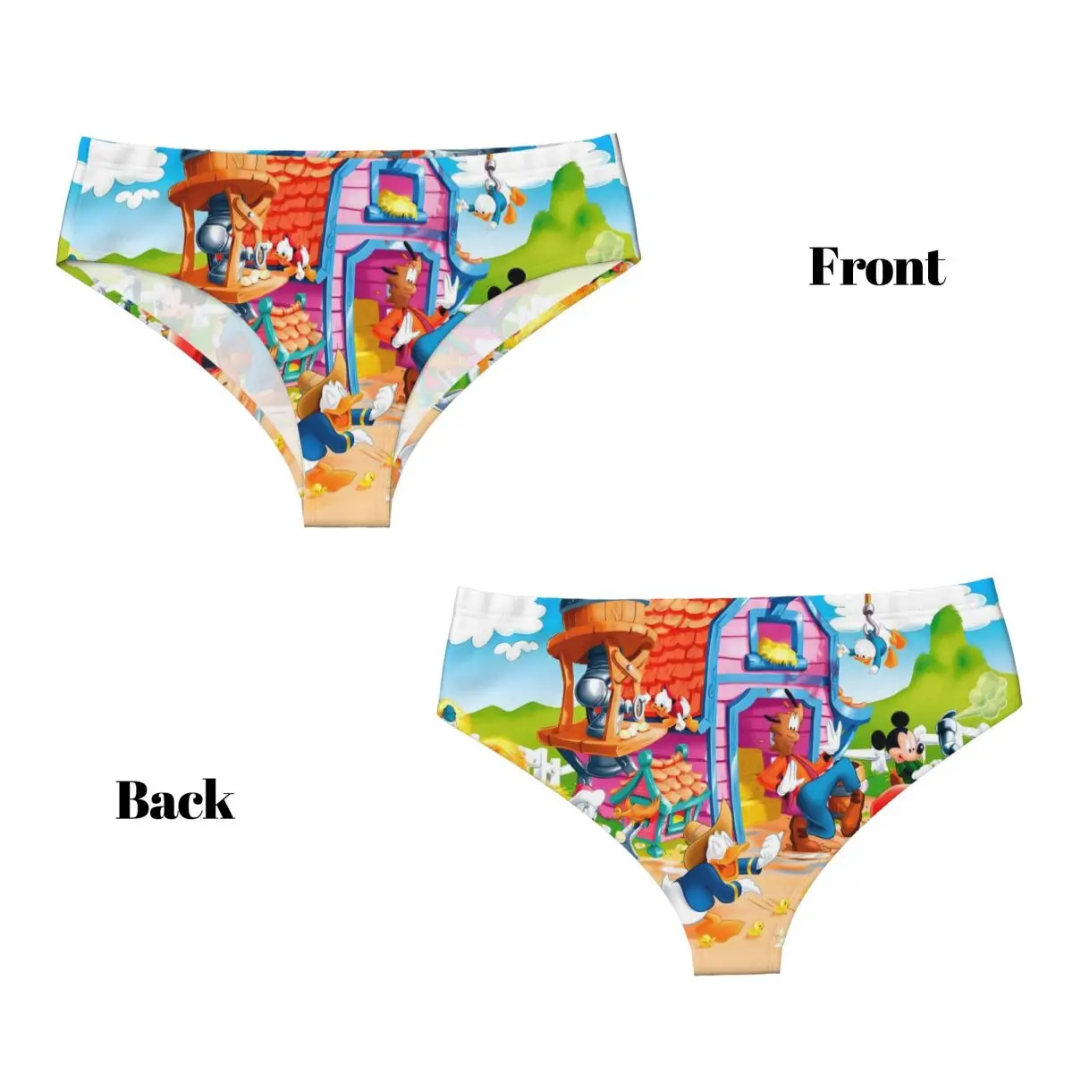ملابس داخلية نسائية مخصصة ميكي ماوس ميني كارتون الرسوم المتحركة سراويل داخلية مريحة من Mangas