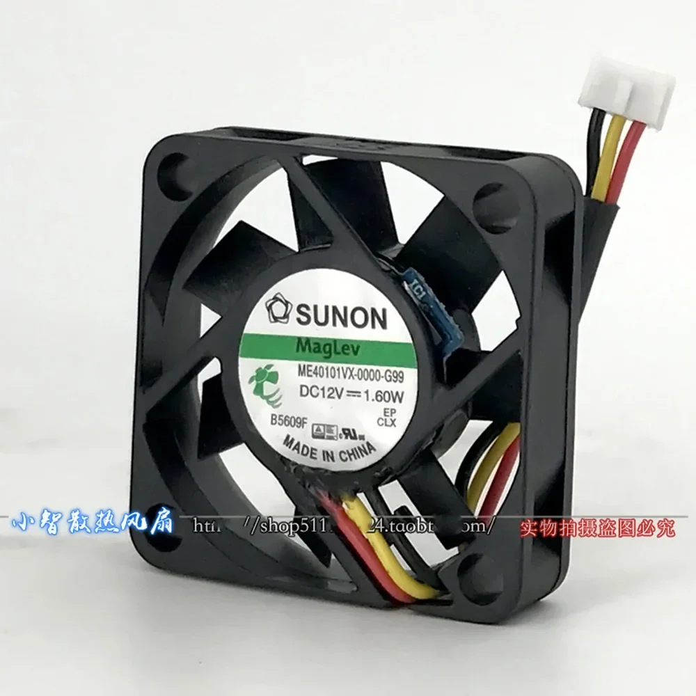 Mini ventilador axial para sunon me40101vx-0000g99, 40mm, 4010, 40x40x10mm, magro, dc12v, 1.60w, 3 p, 8500rpm, 9.9cfm