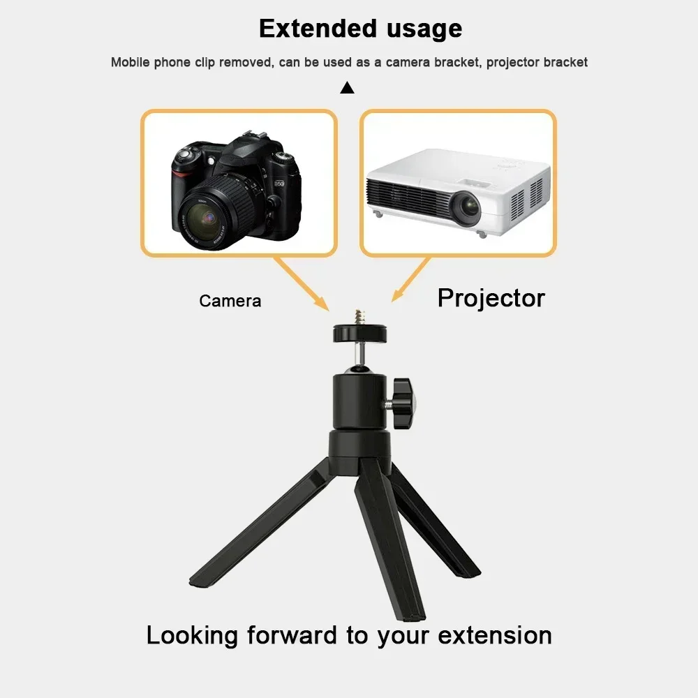 Desktop Projector Stand，Desktop Lazy Mobile Phone Creative Bedside Stand Holder Tripod Live Support Rack Folding Projector