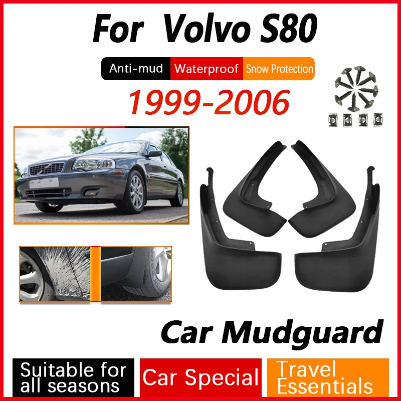 

Car Mudguards For Volvo S80 MK1 1999-2006 4X Auto Splash protection Flaps Fender Anti-splash Mud Flaps Mudflaps Car Accessories
