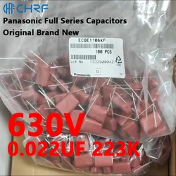 Panasonic ThinFilm Capacitors ECQE6223KF 630V 0.022UF 223K Polypropylene Film Capacitor CBB Capacitors