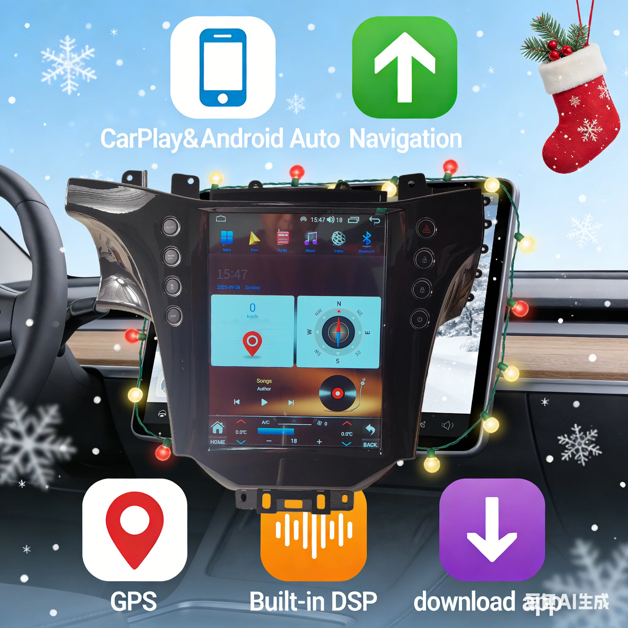 

Android 14 для Maserati GT/GC GranTurismo 2007-2017 автомобильный радиоприемник из углеродного волокна, мультимедийный плеер, авто GPS-навигация, головное устройство DSP