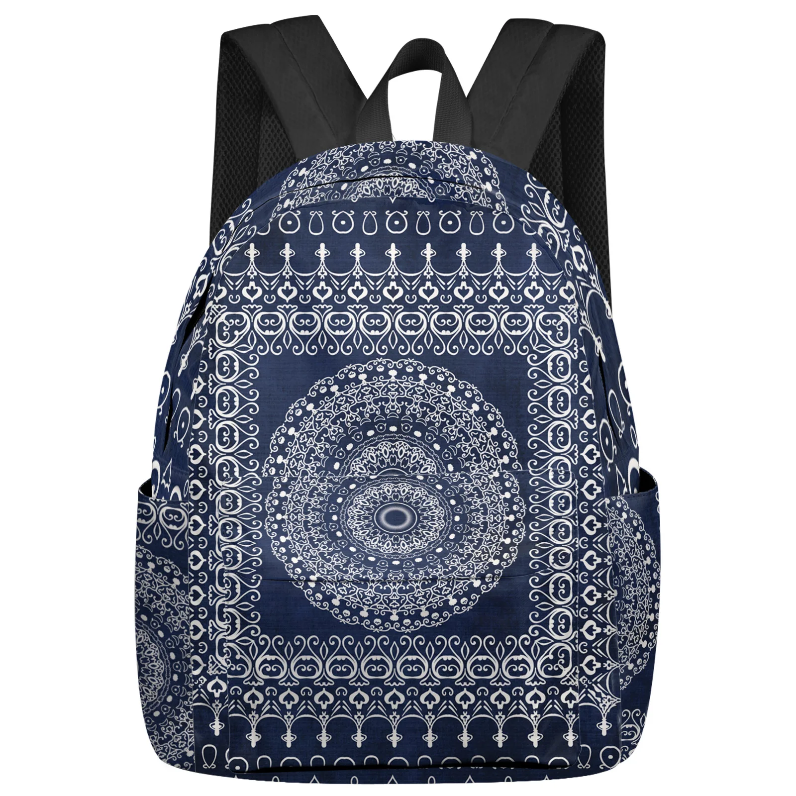 

Geometric Mandala Pattern Retro Feminina Backpacks Teenagers Student School Bags Laptop Backpack Men Women Female Travel Mochila