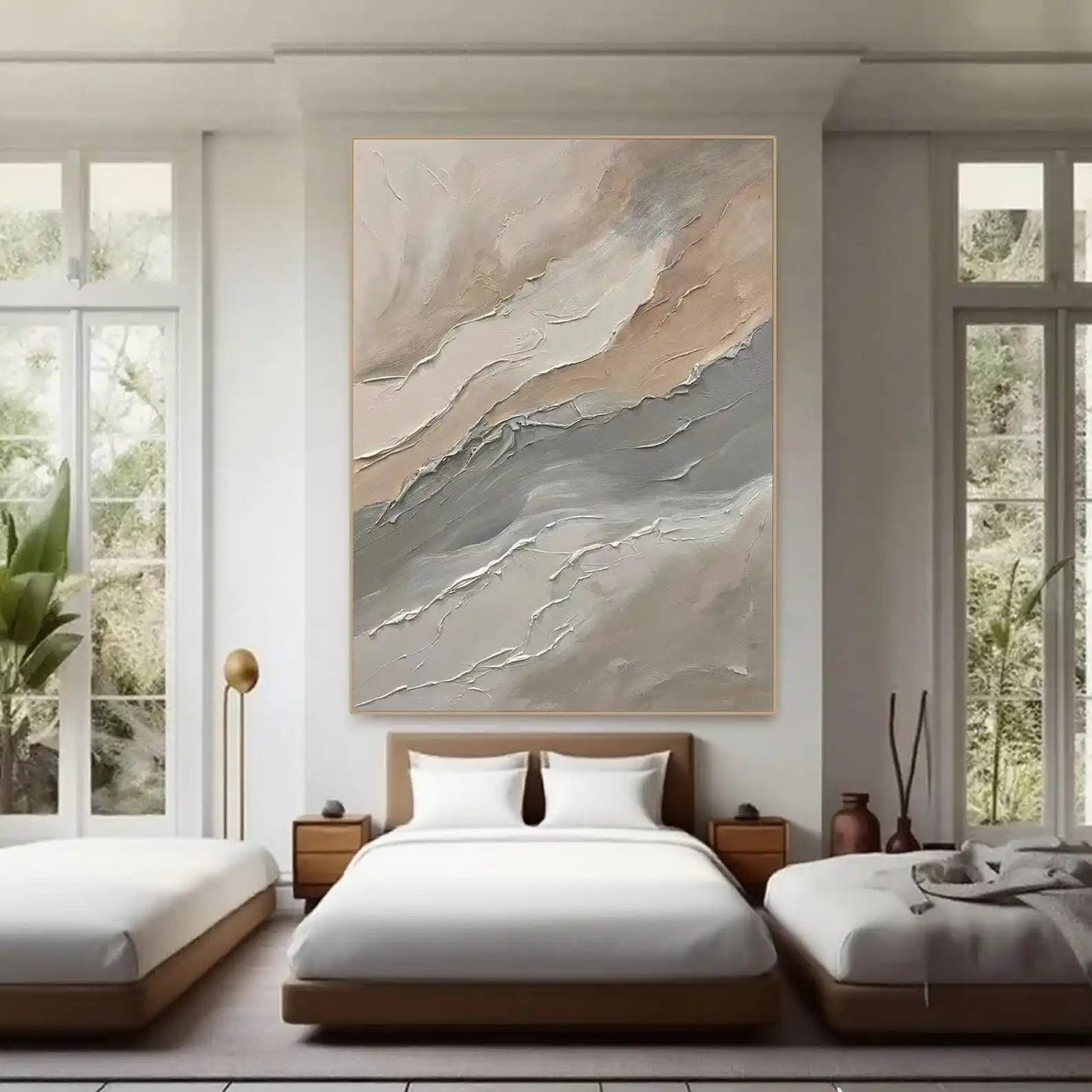 pintura-al-Oleo-abstracta-texturizada-minimalista-mhemyo-pintura-en-capas-beige-gris-y-blanco-sobre-lienzo-arte-de-pared-moderno-para-decoracion-del-hogar