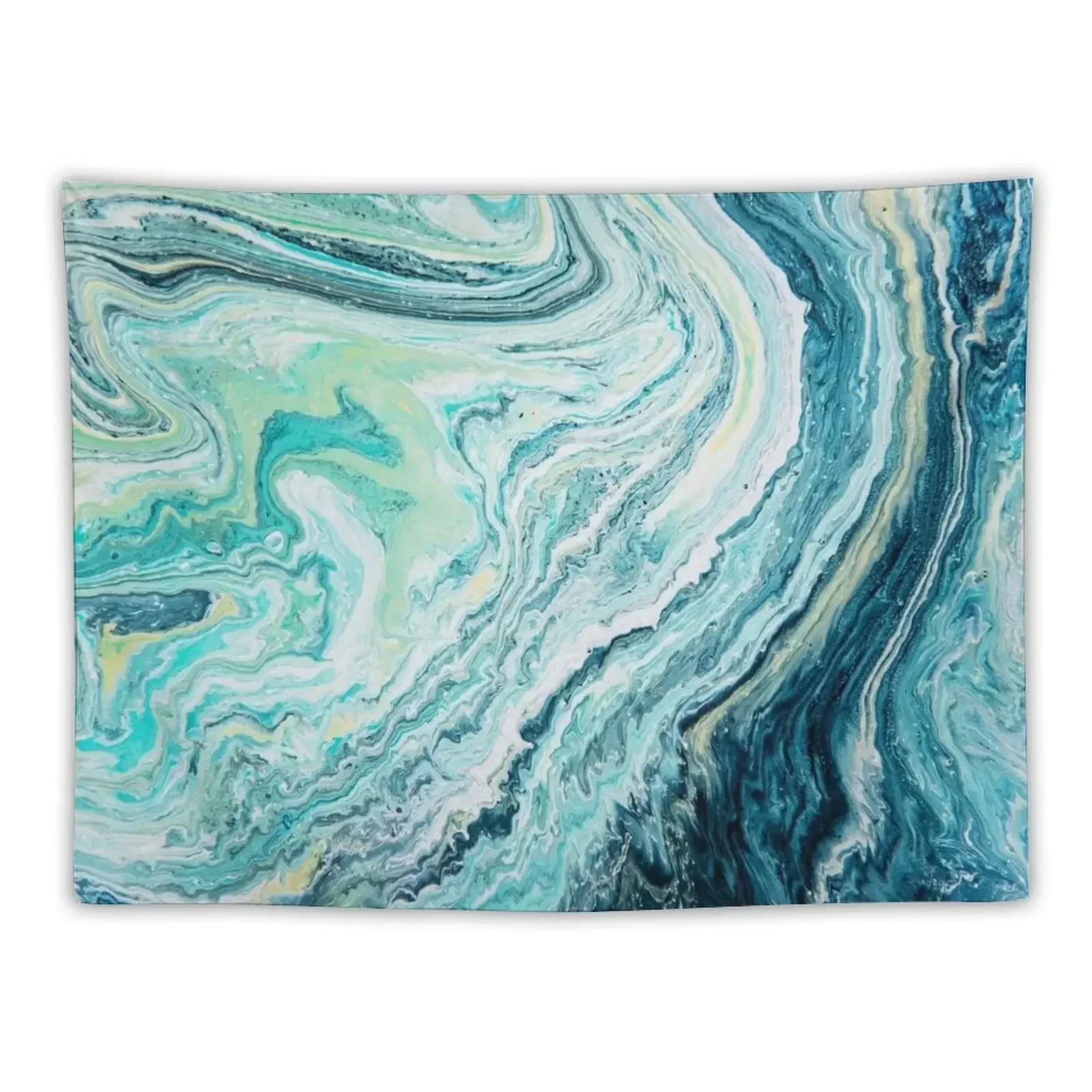 Colour Spill - Ocean Topography Tapestry Kawaii Room Decor Wall Decoration Decorative Wall Mural Tapestry