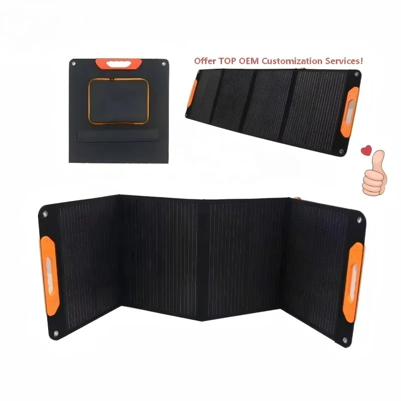 100W 120W 150W Folding Portable Solar Panel Camping Charger Custom Low MOQ Wholesale Cheapest Price