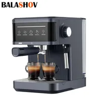 20Bar Electric Espresso Maker Professional Italian Espresso Coffee Maker Semi Automatic Cappuccino Milk Frother Coffee Machines
