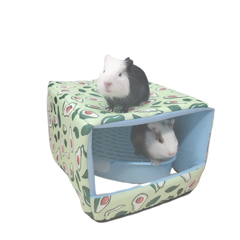 Rabbit Litter Tray Toilet Animal Potty Trainer Bunnies Corner Toilet Box for Ferret Hamster Dragon Cat Guinea Pig Dutch Supplies