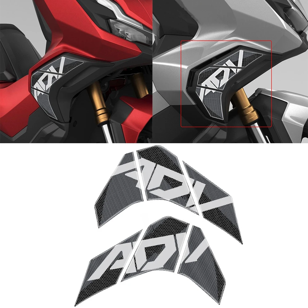 For HONDA ADV350 adv350 2022 2023 Motorcycle Body Sticker Waterproof Decal Sticker 3D Side car head Sticker Decorate Decal