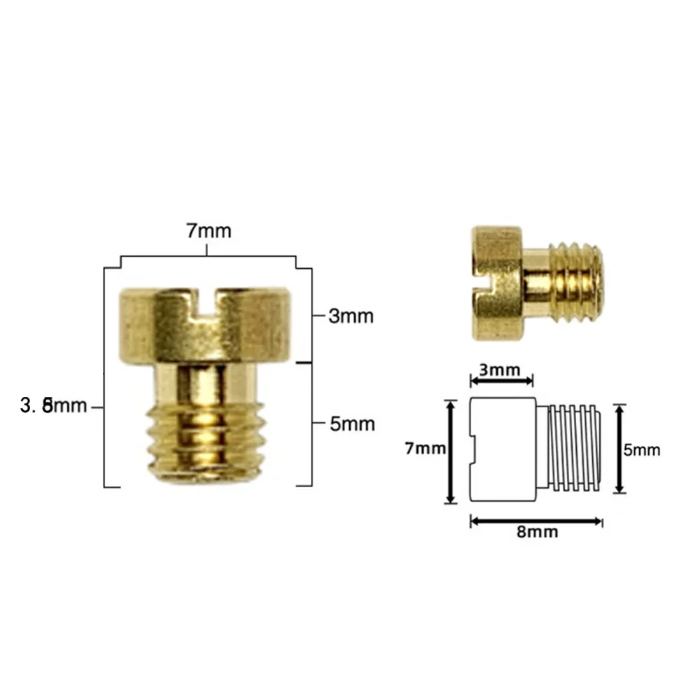 Tornillo de repuesto PCS15 m6 88-150 para carburador dellorto sha phbg, inyector de boquilla principal de carburador, nc phva jet pilot