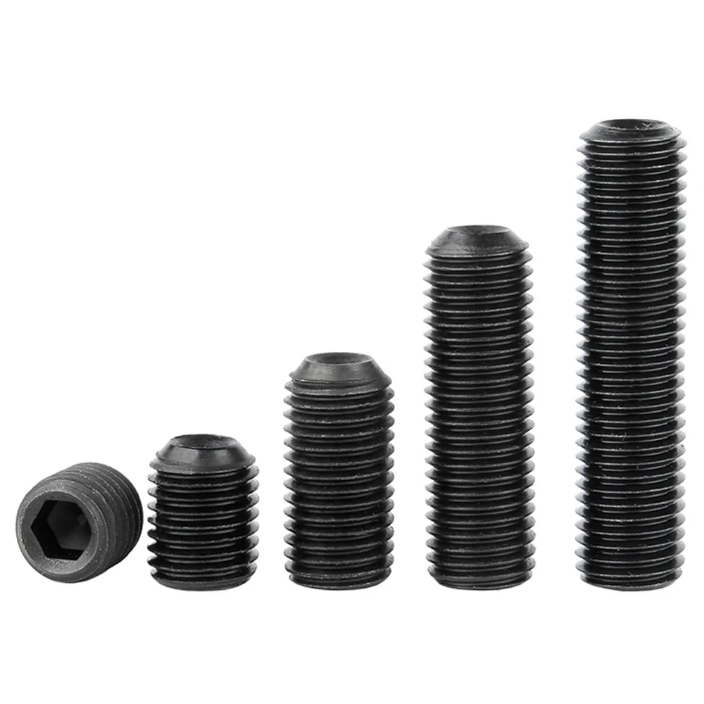 10 개/몫 M2 M2.5 M3 M4 M5 M6 M8 M10 헤드리스 컵 포인트 고정 나사... - 2