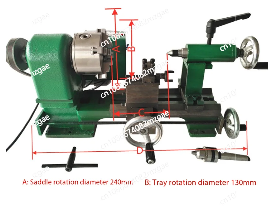Desktop Personal Home DIY,Miniature Instrument Small Lathe, Metal Metalworking Lathe