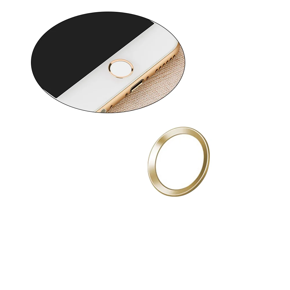 

Home Button Sticker Metal Home Key Fingerprint Recognition for - With Packaging (White Color with ) metal button sticker