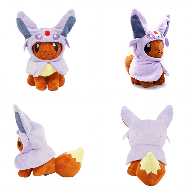 Pokemon Espeon Plush Toy Eevee Mimikyu Cos Espeon Shiny Green Purple Espeon Soft Stuffed Dolls Japanese Hot Anime Souvenir Gifts