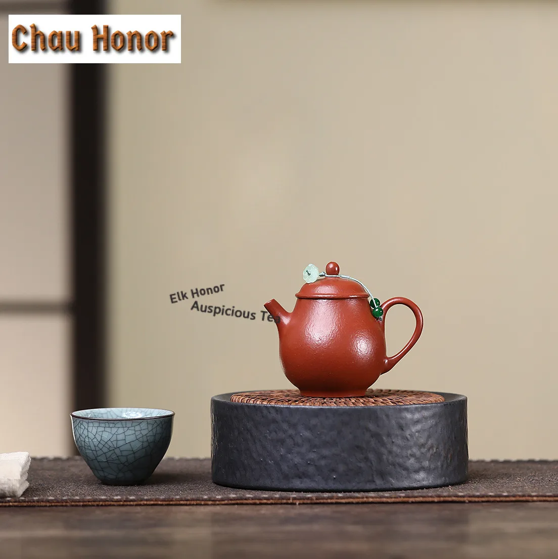 

Чайник из исинской фиолетовой глины, 110 мл, ручной работы, гао-пан, из необработанной глины, китайский чайный набор из цзяньши, декоративные принадлежности