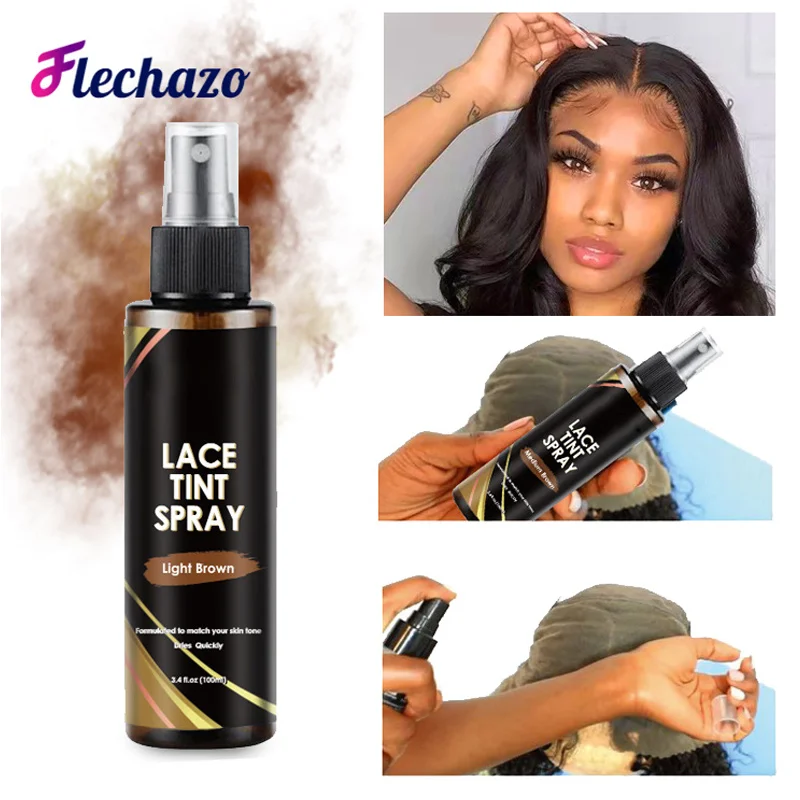 Lace Tint Spray To Match Skin Tone Natural Lace Melt Tinting Spray To Blend Lace Wigs Perfect Lace Tint Spray To Covers Knots